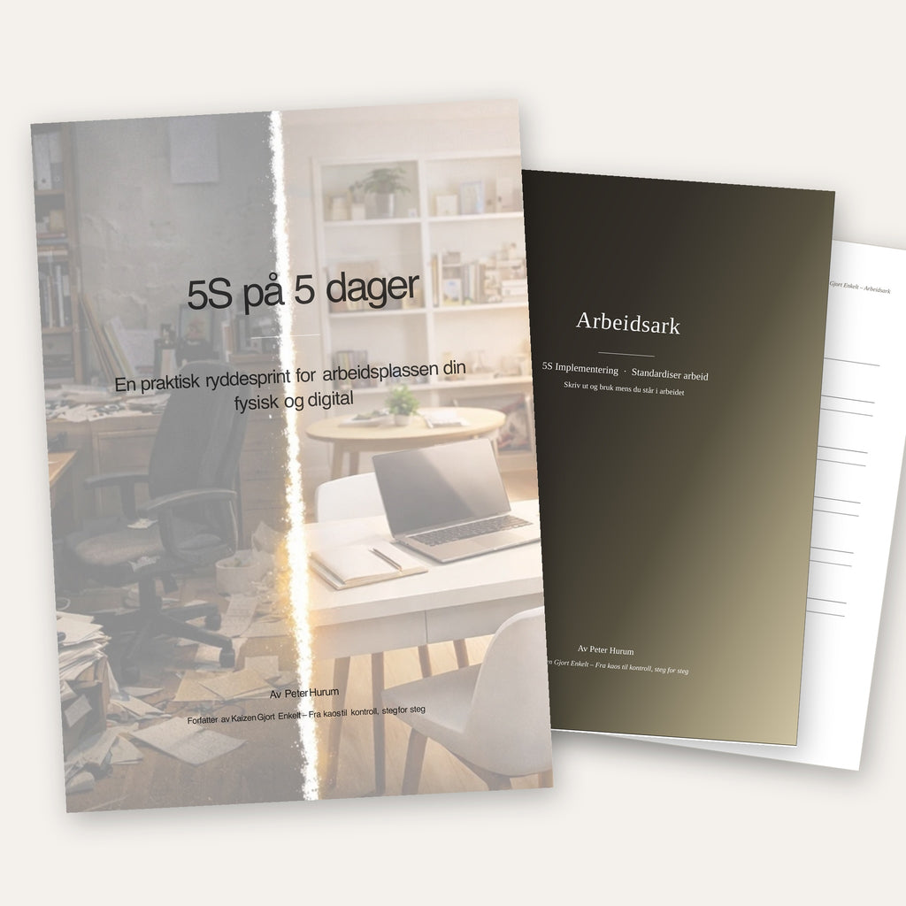 5S på 5 dager – praktisk arbeidsbok for orden og struktur